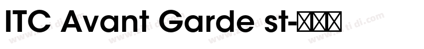 ITC Avant Garde st字体转换